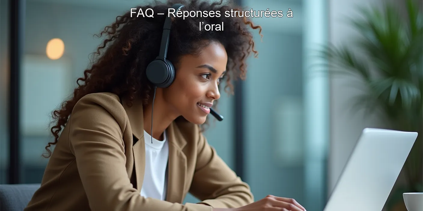 FAQ – Réponses structurées à l’oral