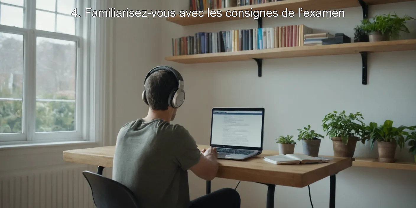 4. Familiarisez-vous avec les consignes de l’examen