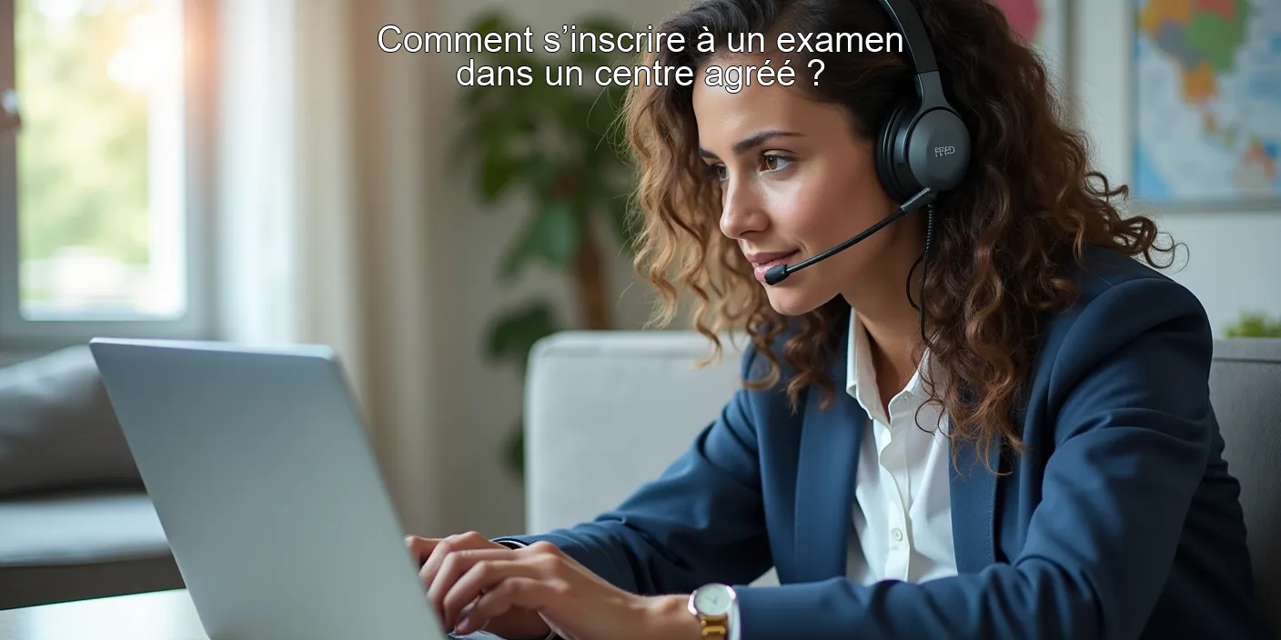Comment s’inscrire à un examen dans un centre agréé ?
