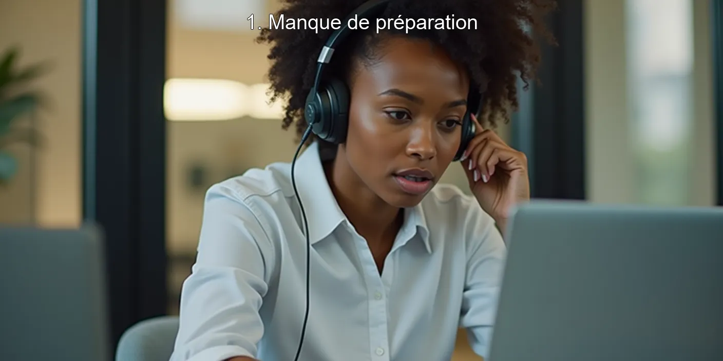 1. Manque de préparation
