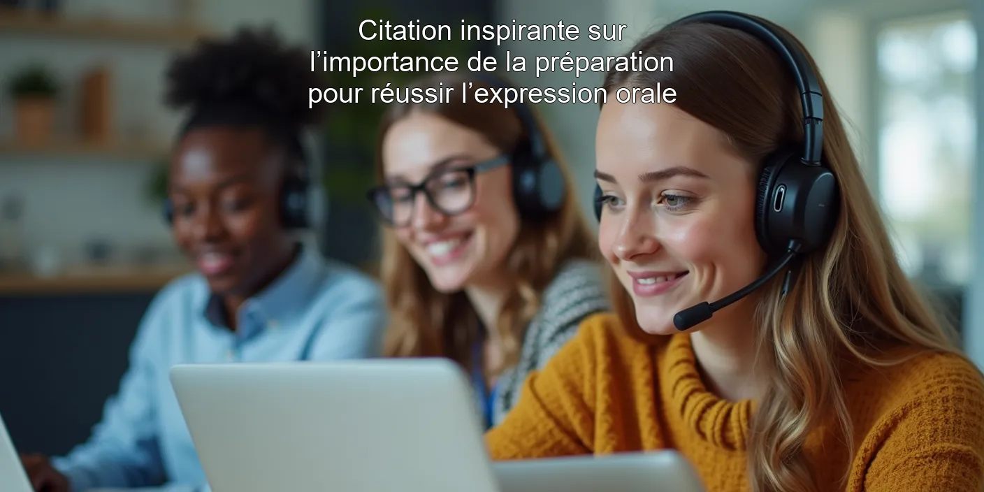 Citation inspirante sur l’importance de la préparation pour réussir l’expression orale