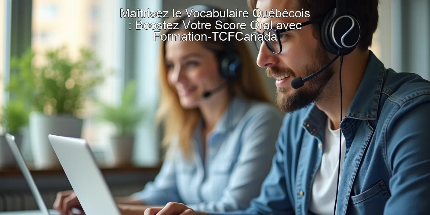 Maîtrisez le Vocabulaire Québécois : Boostez Votre Score Oral avec Formation-TCFCanada