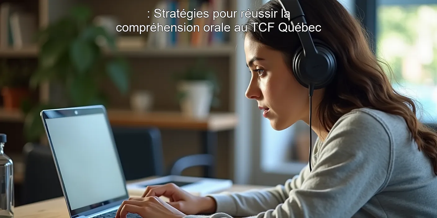 : Stratégies pour réussir la compréhension orale au TCF Québec
