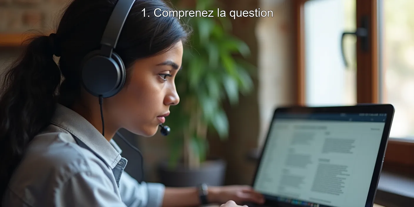 1. Comprenez la question