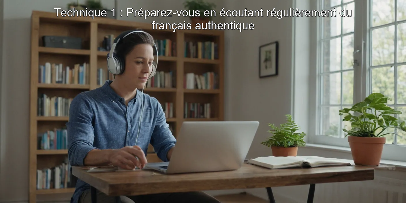 Technique 1 : Préparez-vous en écoutant régulièrement du français authentique