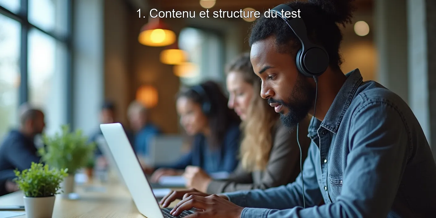 1. Contenu et structure du test