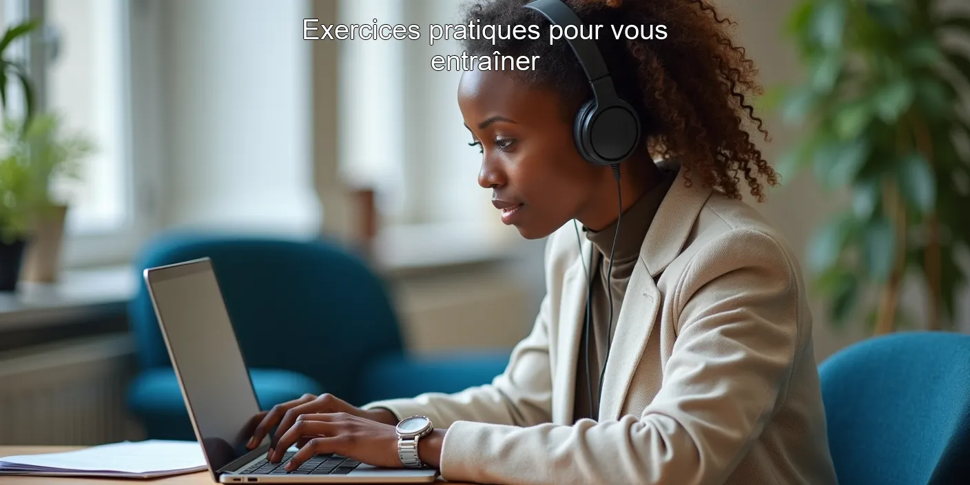 Exercices pratiques pour vous entraîner