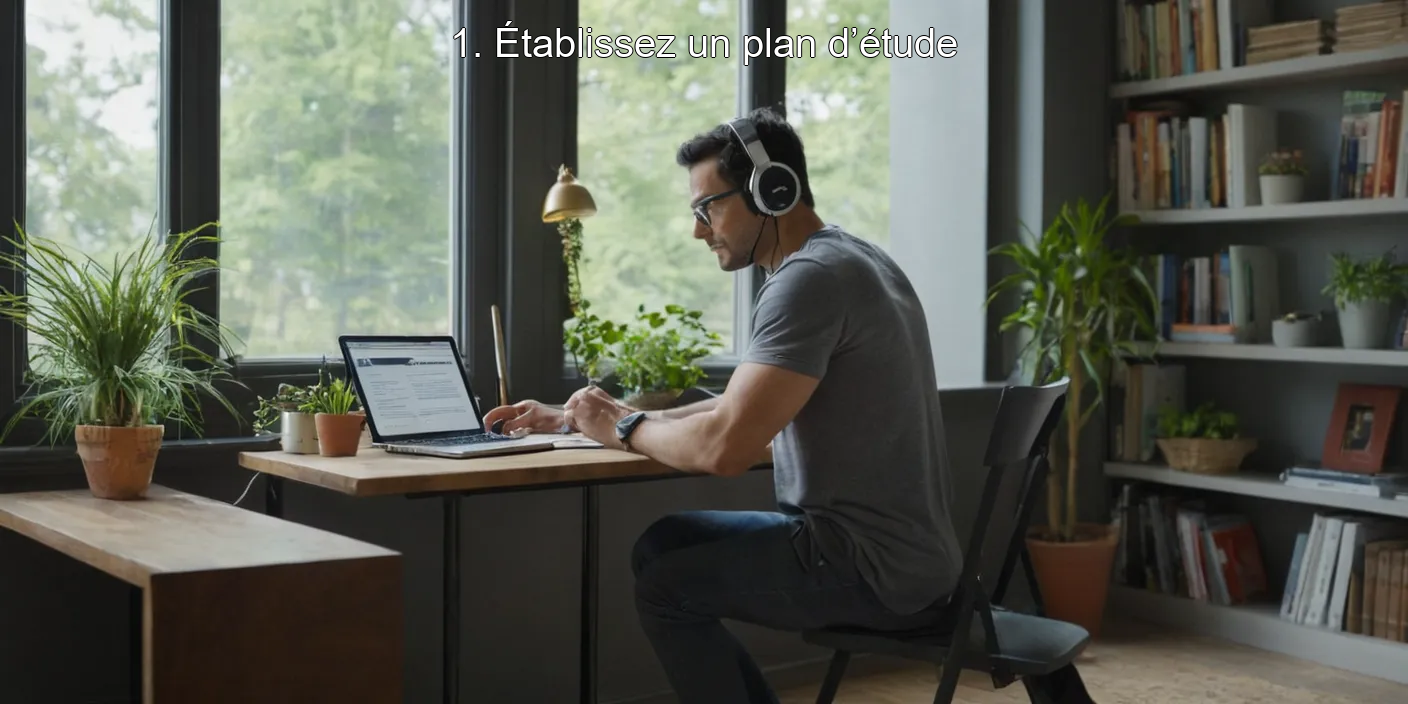 1. Établissez un plan d’étude