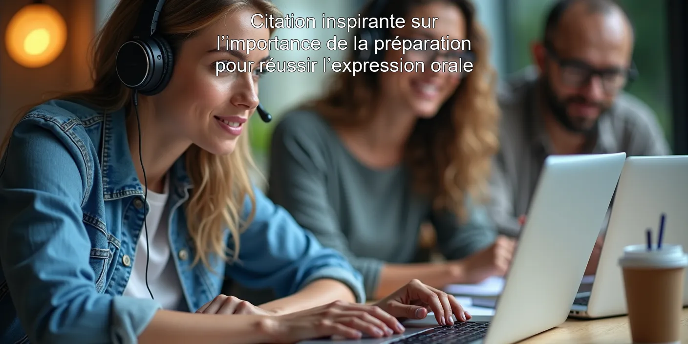 Citation inspirante sur l’importance de la préparation pour réussir l’expression orale