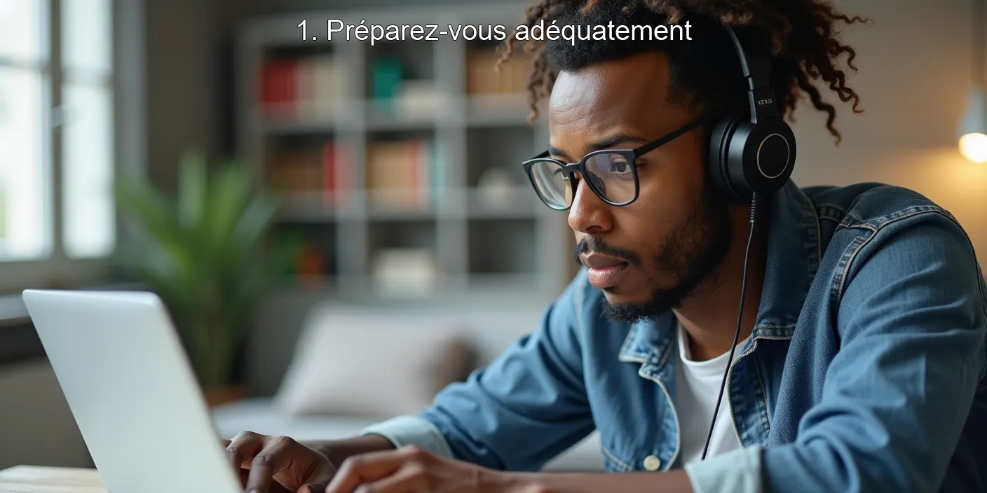 1. Préparez-vous adéquatement
