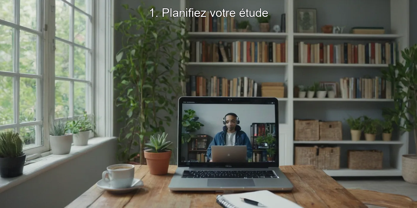 1. Planifiez votre étude