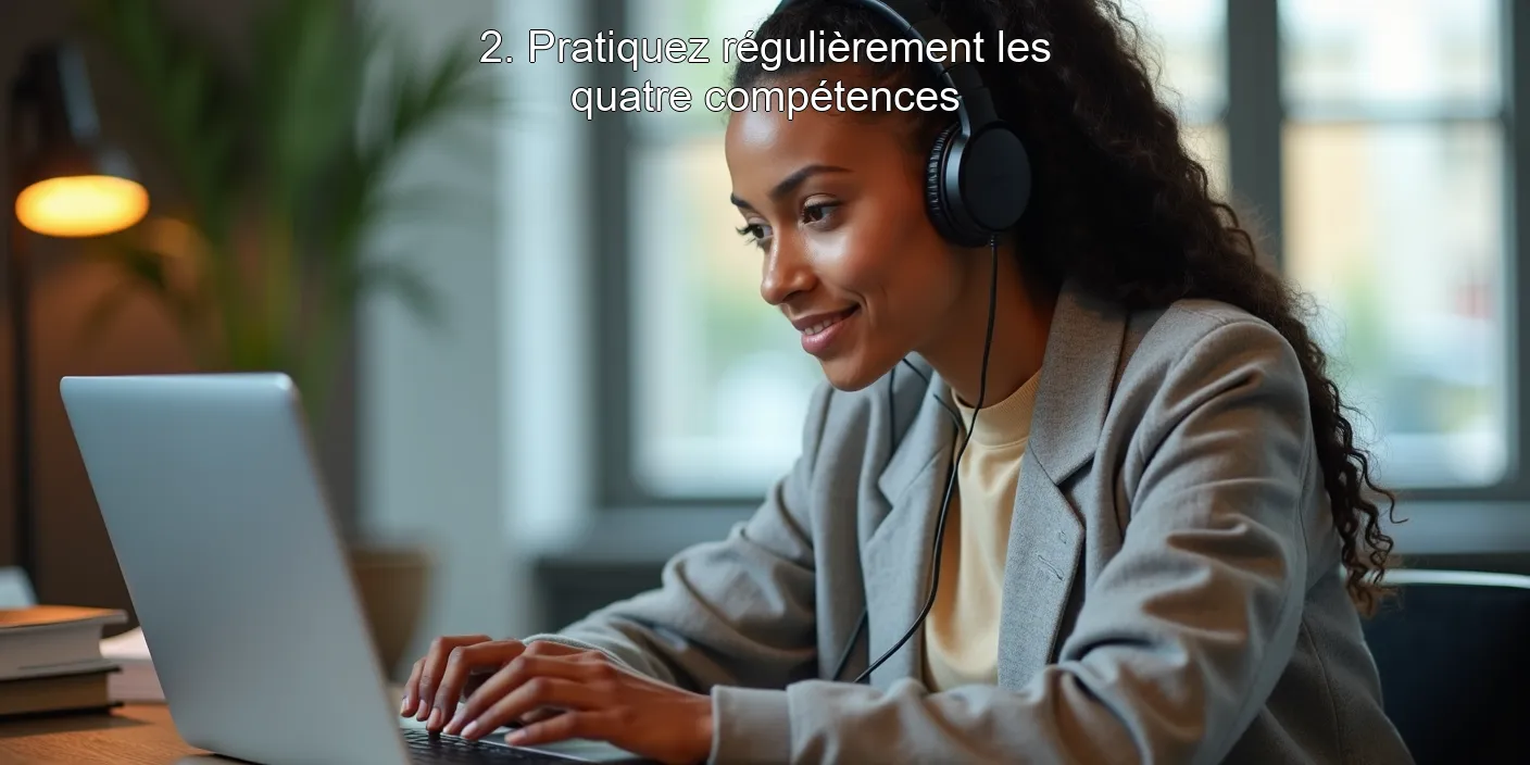 2. Pratiquez régulièrement les quatre compétences