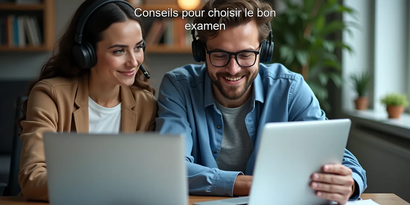 Conseils pour choisir le bon examen
