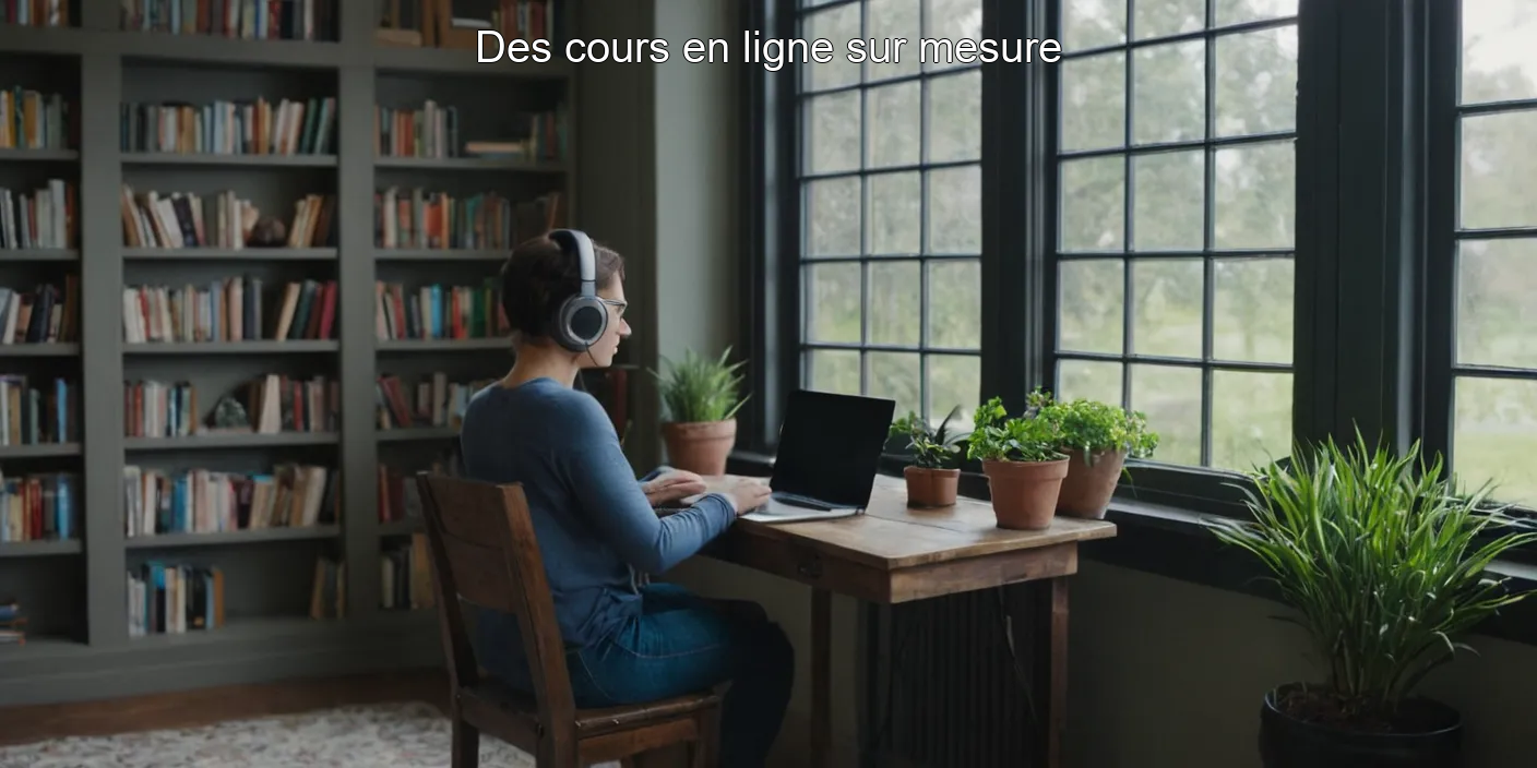 Des cours en ligne sur mesure