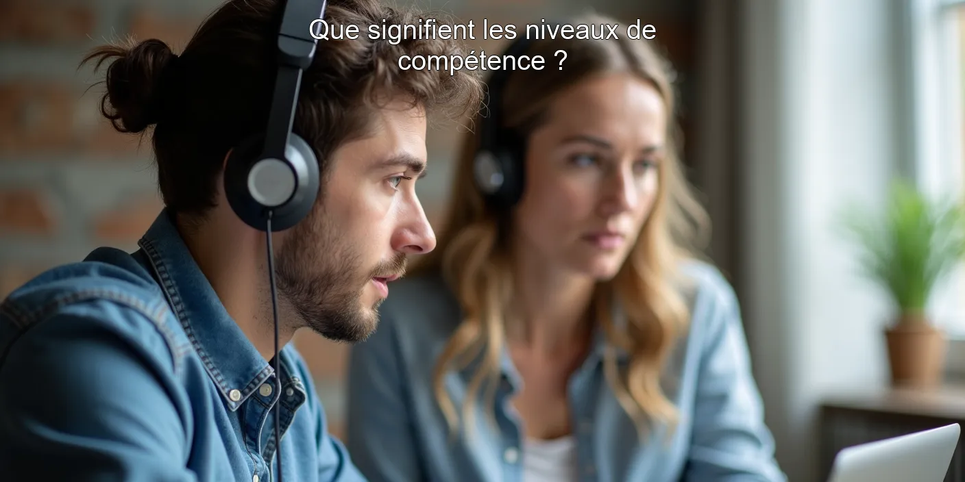 Que signifient les niveaux de compétence ?