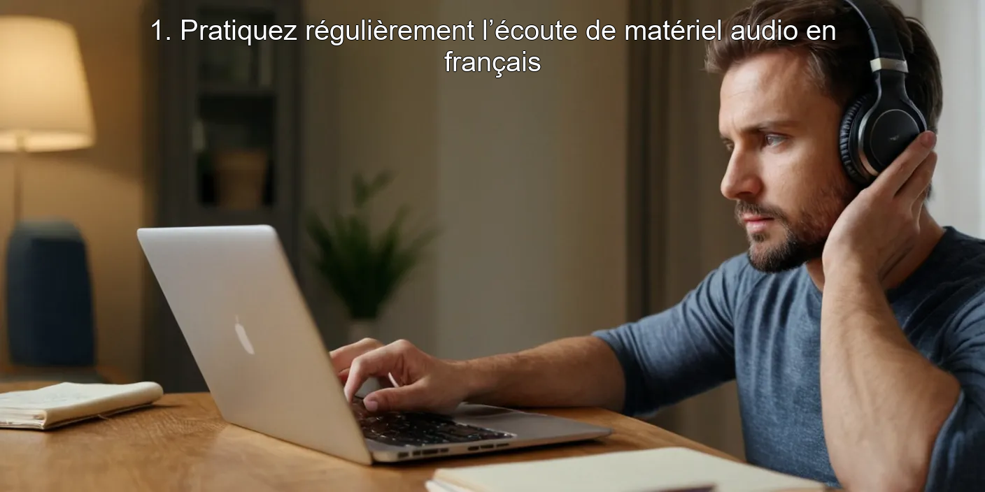 1. Pratiquez régulièrement l’écoute de matériel audio en français