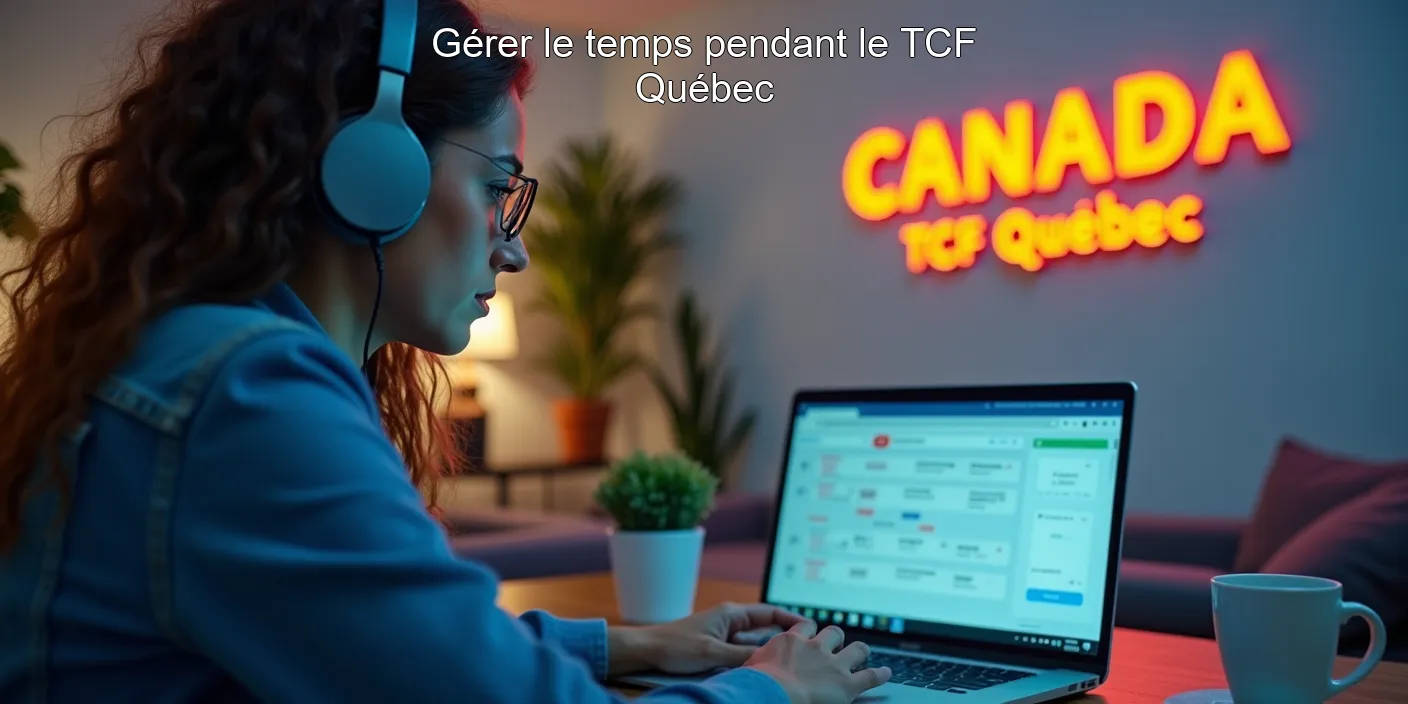 Gérer le temps pendant le TCF Québec