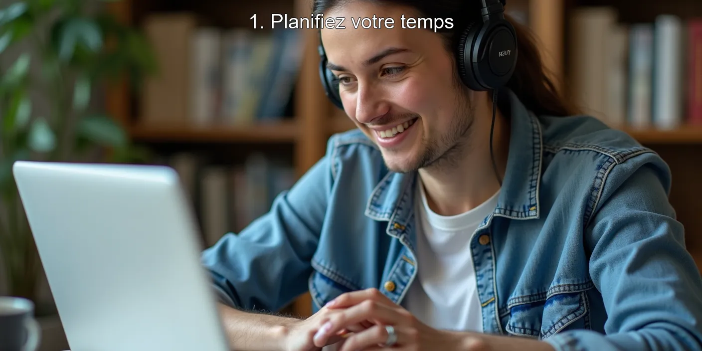 1. Planifiez votre temps