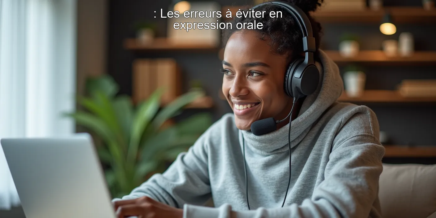 : Les erreurs à éviter en expression orale