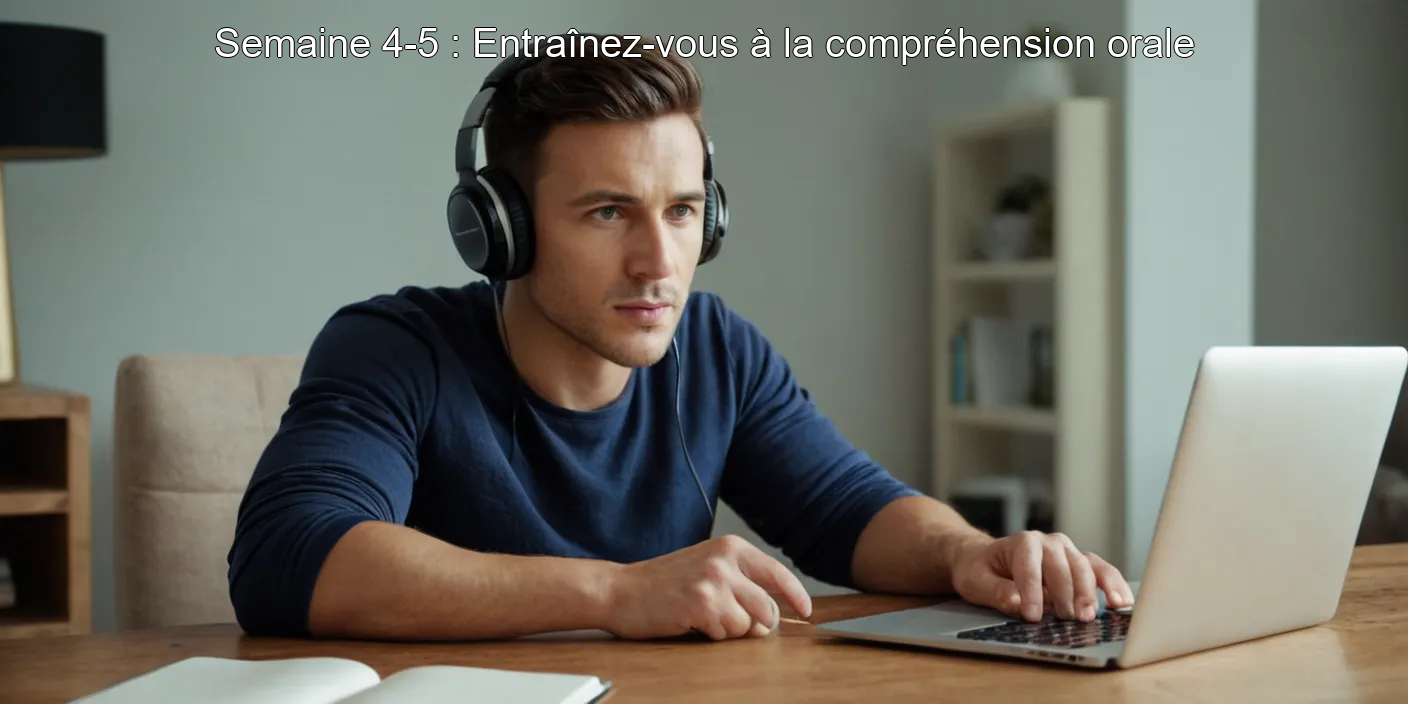 Semaine 4-5 : Entraînez-vous à la compréhension orale