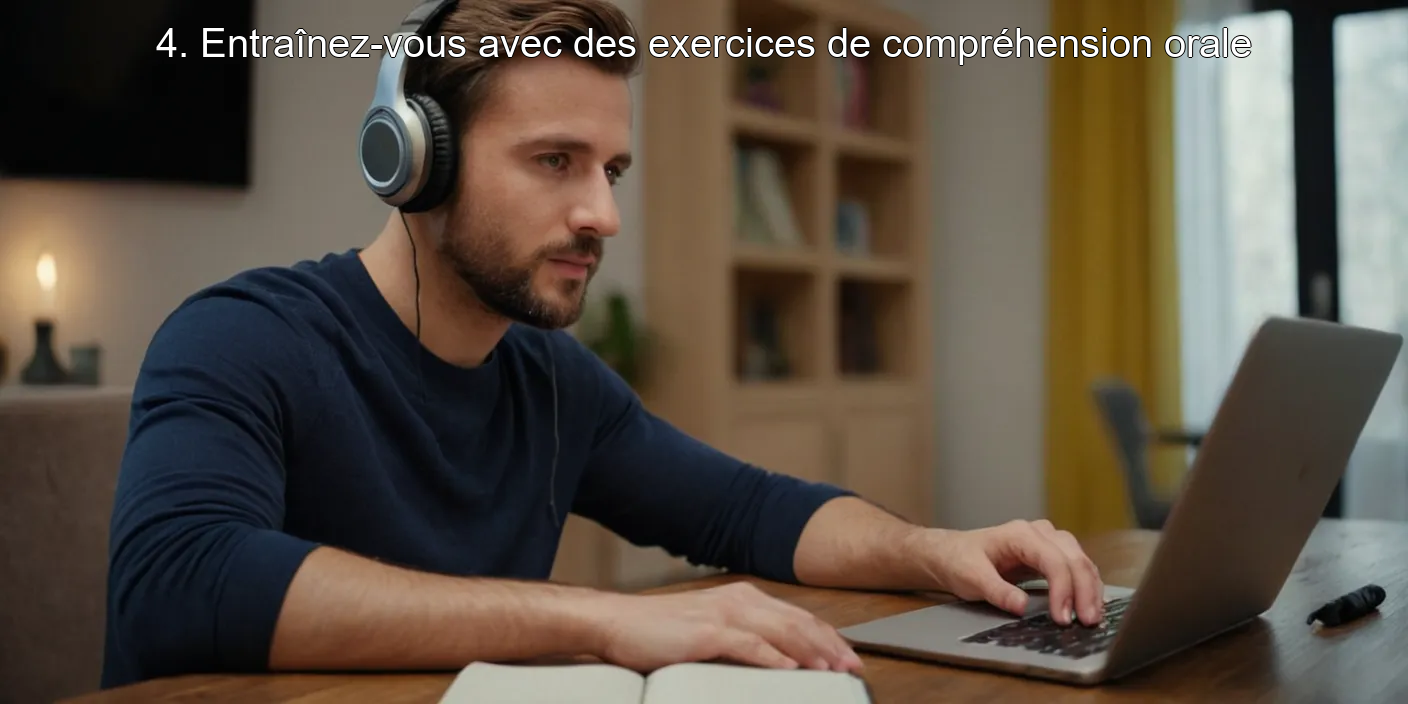 4. Entraînez-vous avec des exercices de compréhension orale