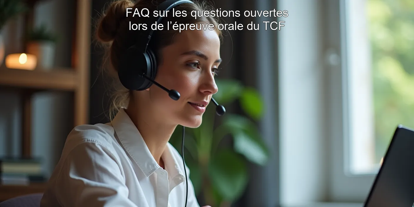 FAQ sur les questions ouvertes lors de l’épreuve orale du TCF