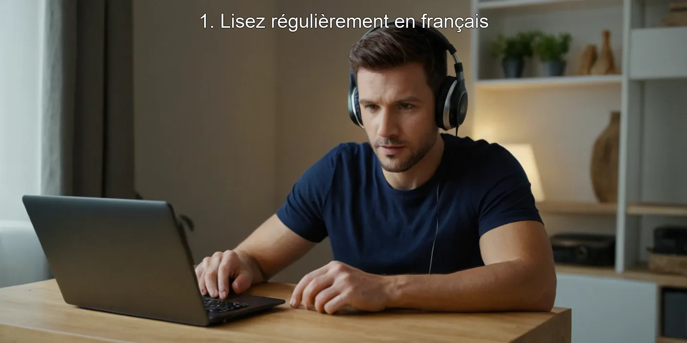 1. Lisez régulièrement en français