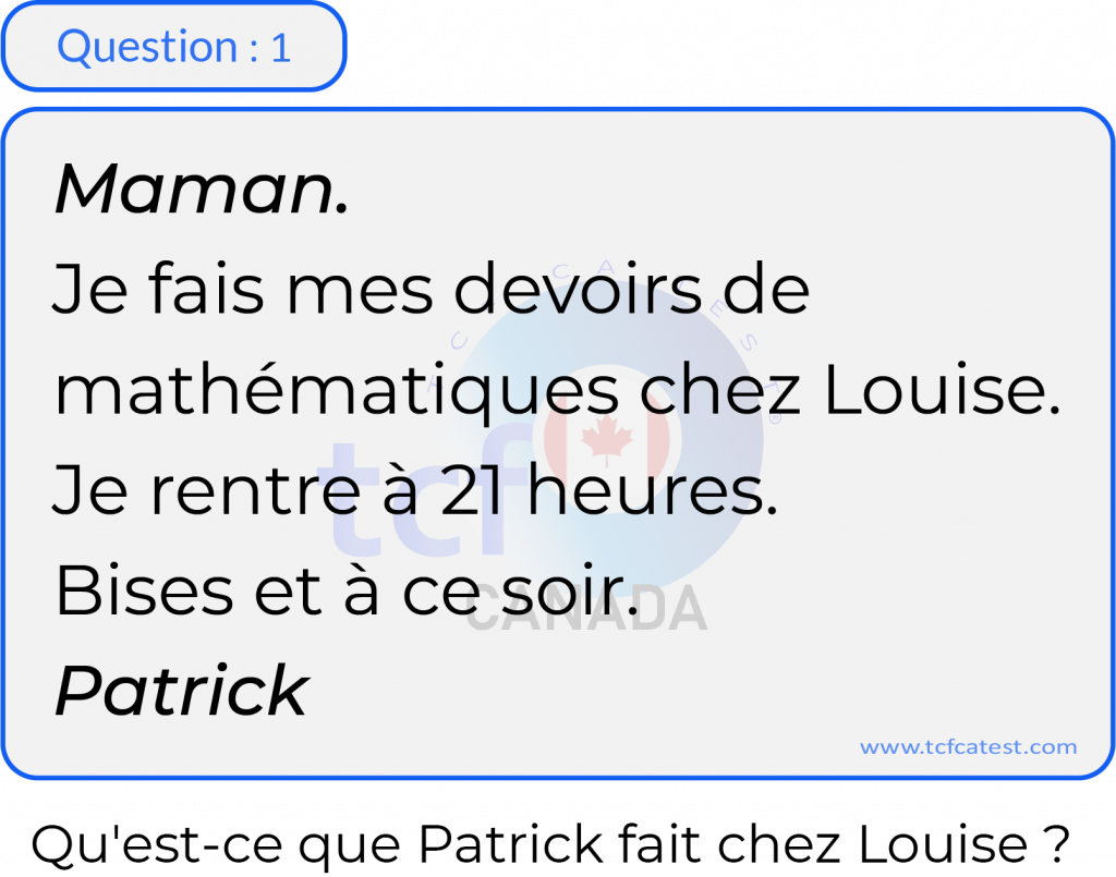 Document de la question