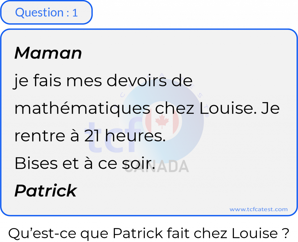 Document de la question